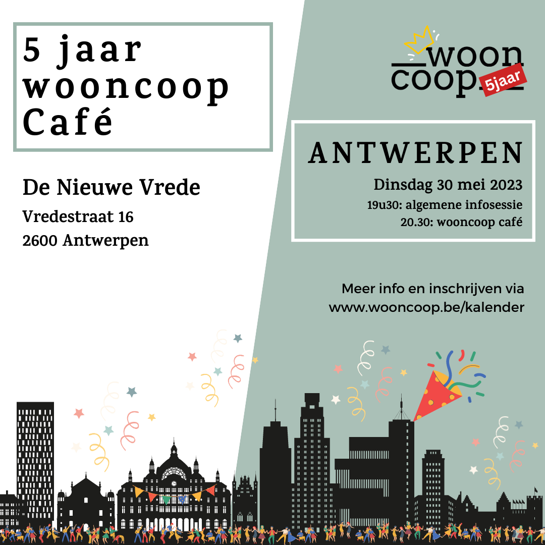 5 jaar wooncoop Antwerpen de nieuwe vrede wooncoop