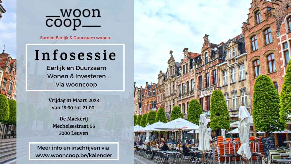 Leuven Infosessie wooncoop eerlijke en duurzaam wonen en investeren