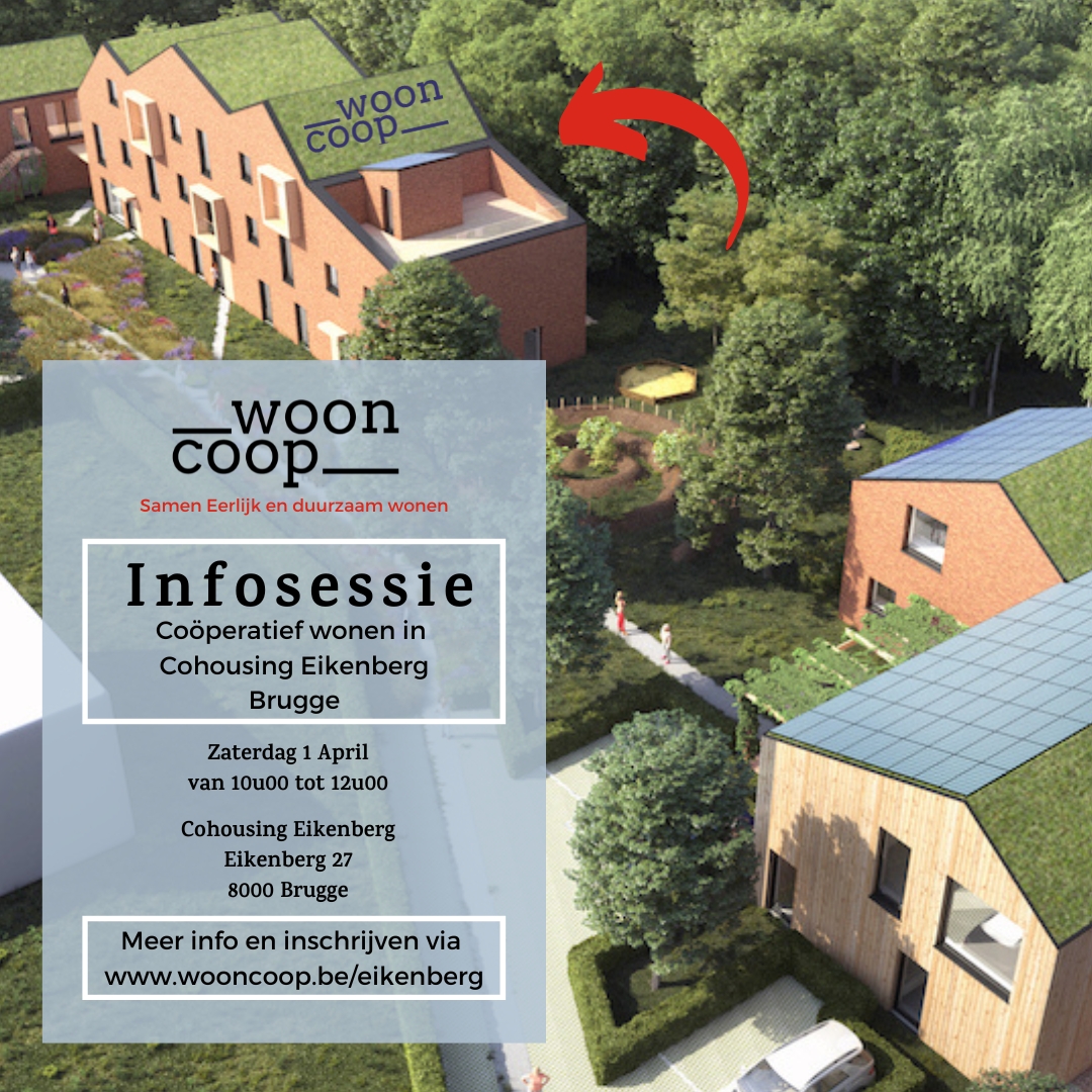 Cohousing Eikenberg coöperatief wonen in Brugge wooncoop