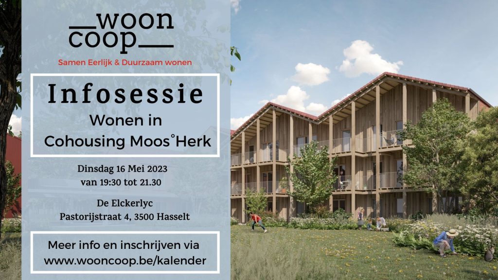 wonen in cohousing Moosherk, hasselt. coöperatief wonen met wooncoop