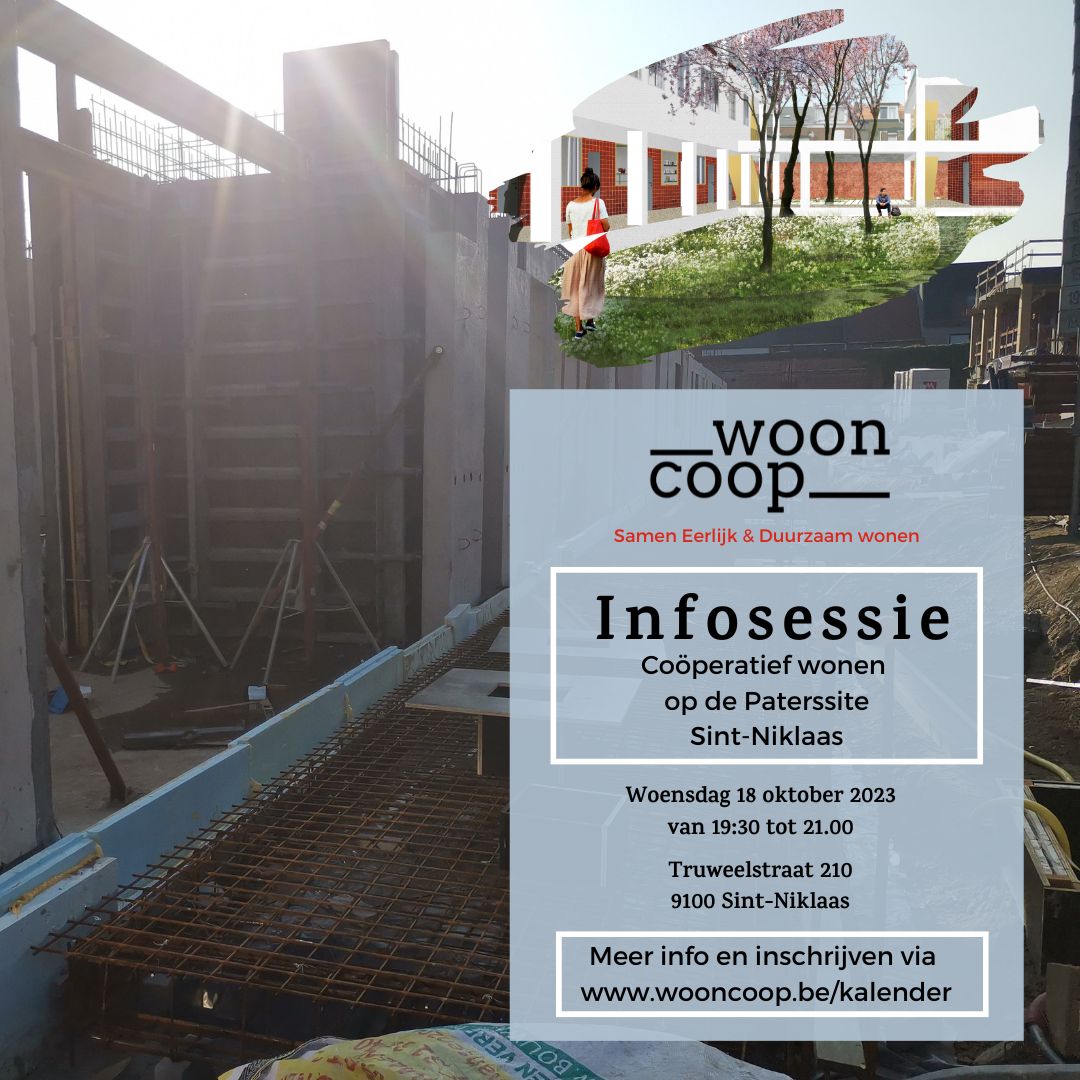 Infosessie wooncoop coöperatief wonen op de Paterssite Sint-Niklaas