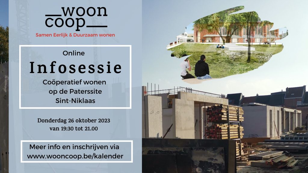 Infosessie wooncoop coöperatief wonen op de Paterssite Sint-Niklaas