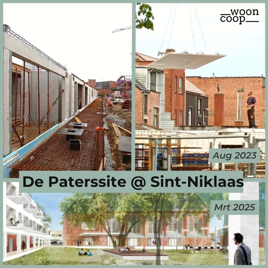 Paterssite Sint-Niklaas wooncoop coöperatief wonen