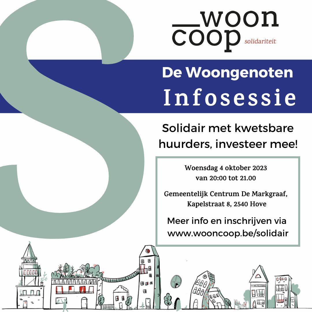 De Woongenoten solidair wooncoop. Antwerpen. Infosessie