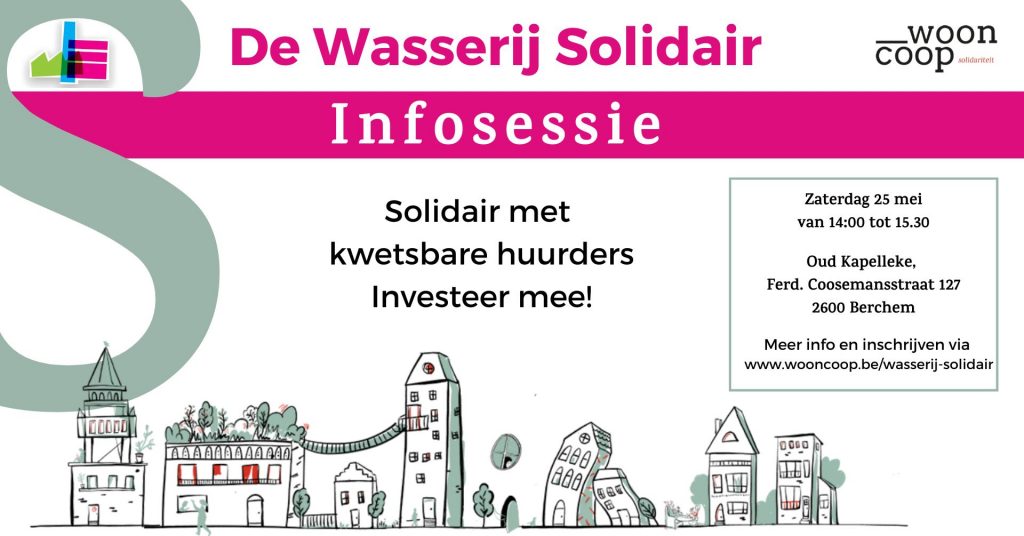 De Wasserij Berchem Antwerpen. Solidariteit. wooncoop infosessie